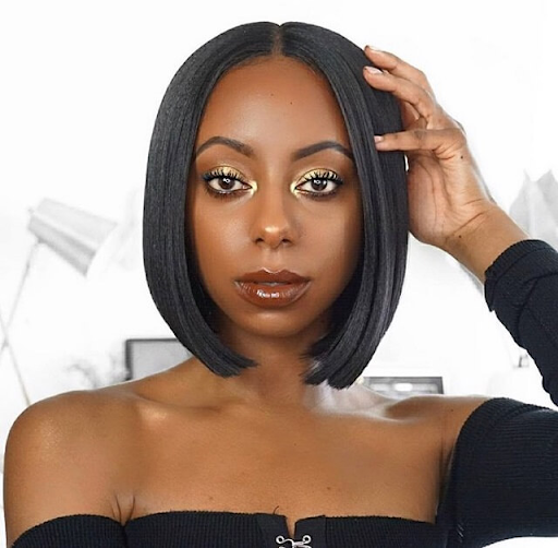 Sleek and snatched HD lace front human hair bob wig